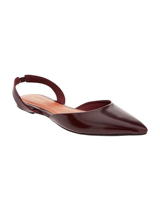 Image number 1 showing, Pointy Sling-Back Flats for Women