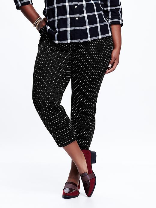View large product image 1 of 1. Mid-Rise Smooth & Slim Pixie Plus-Size Pants