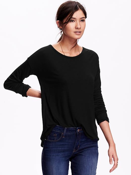 View large product image 1 of 1. Supersoft Cocoon Tunic Top