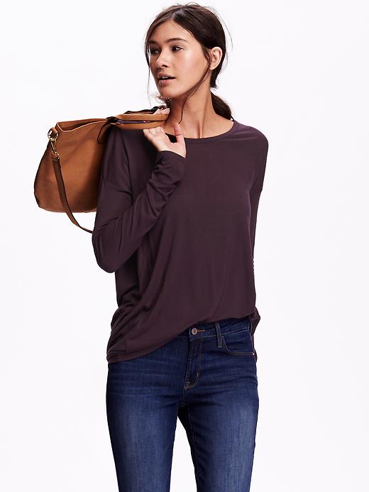 View large product image 1 of 1. Supersoft Cocoon Tunic Top