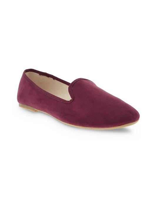 View large product image 1 of 1. Sueded Slip-On Loafers