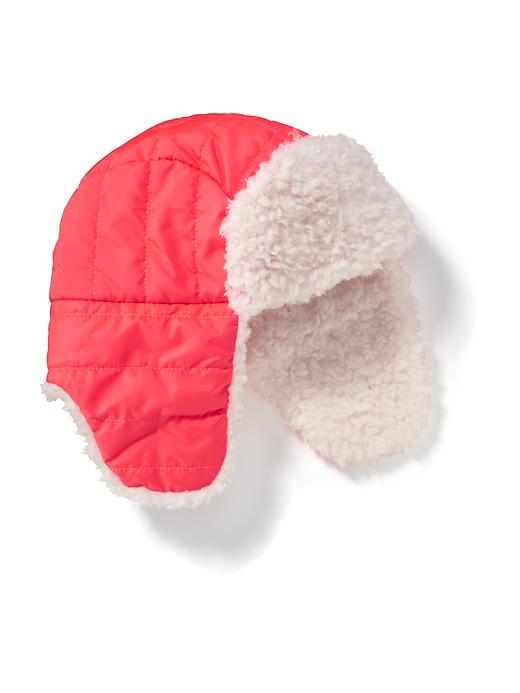 View large product image 1 of 1. Nylon Quilted Trapper Hat for Girls