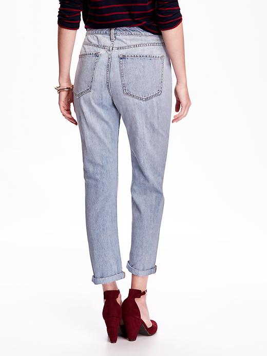 View large product image 2 of 3. High-Rise Vintage Straight Crop Jeans