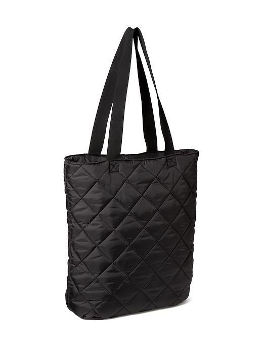 View large product image 1 of 1. Quilted Zip-Top Tote for Women