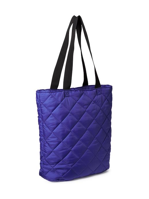 View large product image 1 of 1. Quilted Zip-Top Tote for Women