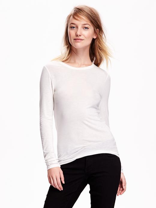 View large product image 1 of 1. Go-Warm Long-Sleeve Fitted Tee