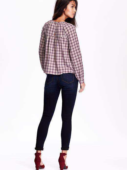 Image number 2 showing, Women's Long-Sleeve Trapeze Blouse