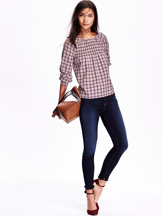 Image number 3 showing, Women's Long-Sleeve Trapeze Blouse