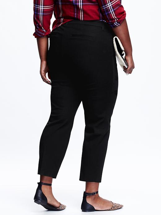 View large product image 2 of 3. Smooth & Slim Plus-Size Pixie Pants