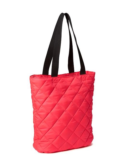View large product image 1 of 2. Quilted Zip-Top Tote for Women