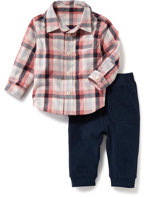 View large product image 1 of 1. 2-Piece Shirt and Jogger Set for Baby