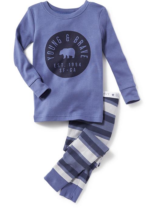View large product image 1 of 1. "Young & Brave" Graphic Sleep Set for Baby