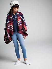 View large product image 3 of 3. Patterned Sweater Cape