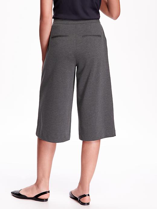 View large product image 2 of 2. High-Rise Pleated Culottes for Women
