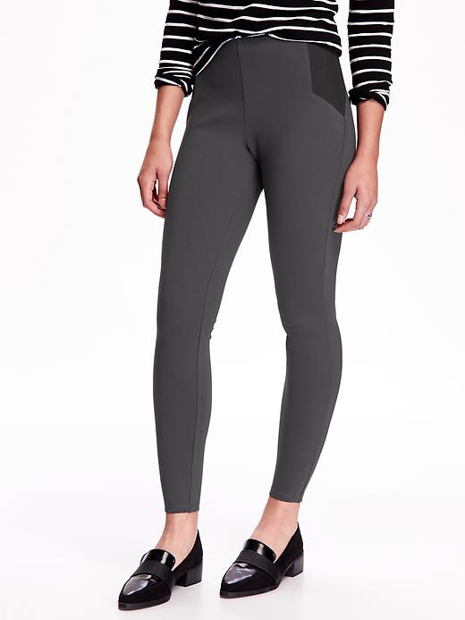 View large product image 1 of 1. Built-In Sculpt Ponte-Knit Leggings