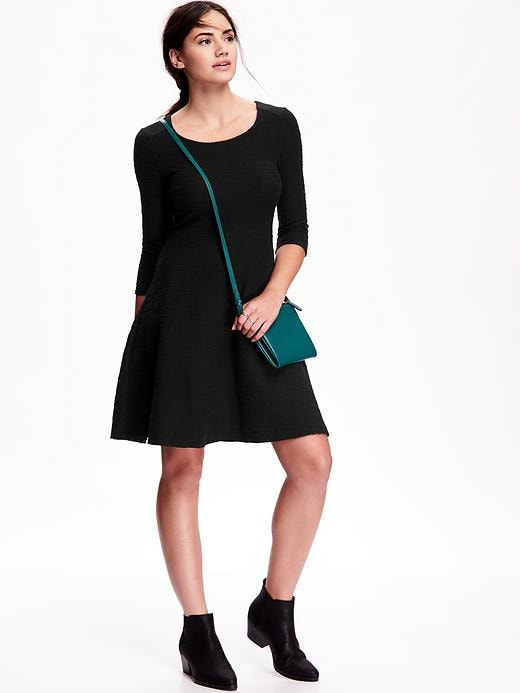 View large product image 1 of 1. Fit & Flare Knit Dress