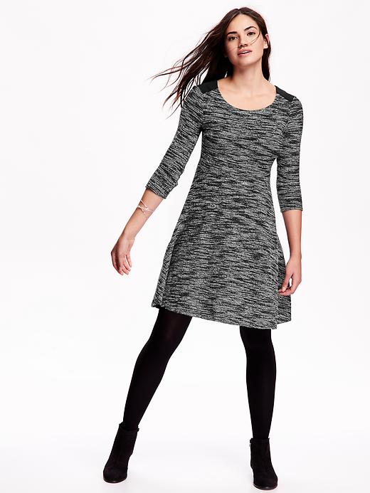 Image number 1 showing, Fit & Flare Knit Dress