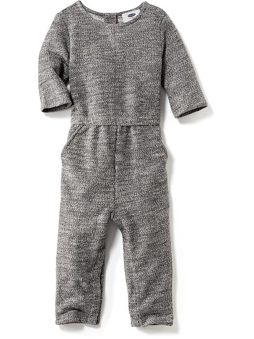 View large product image 1 of 1. Long French-Terry Romper