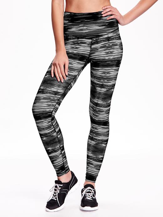 View large product image 1 of 2. High-Rise Printed Compression Leggings for Women