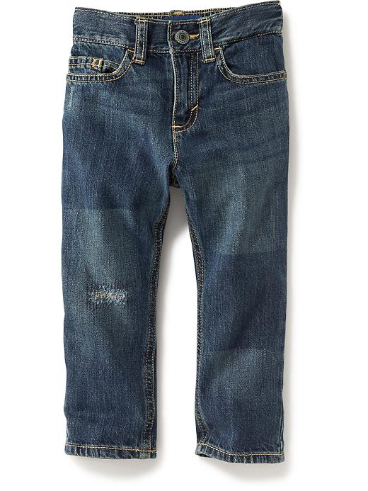 View large product image 1 of 2. Slouchy Skinny Distressed Jeans
