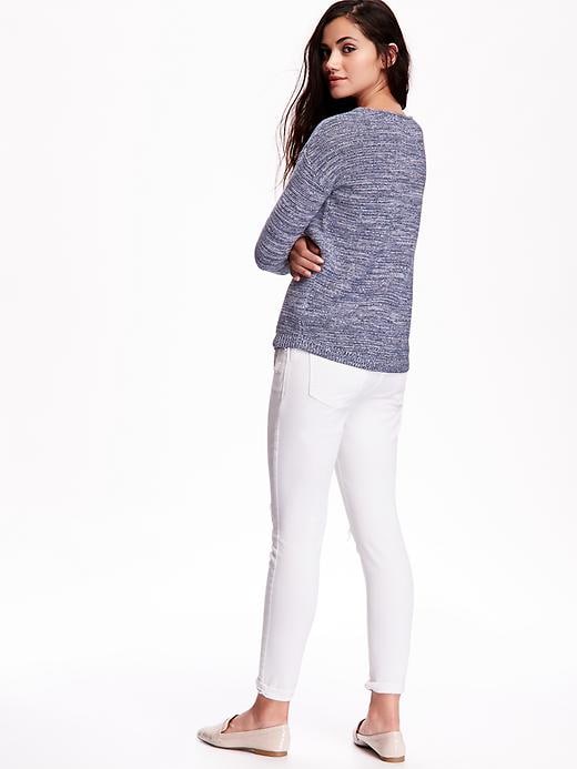 Image number 2 showing, Roll-Neck Textured-Knit Sweater for Women
