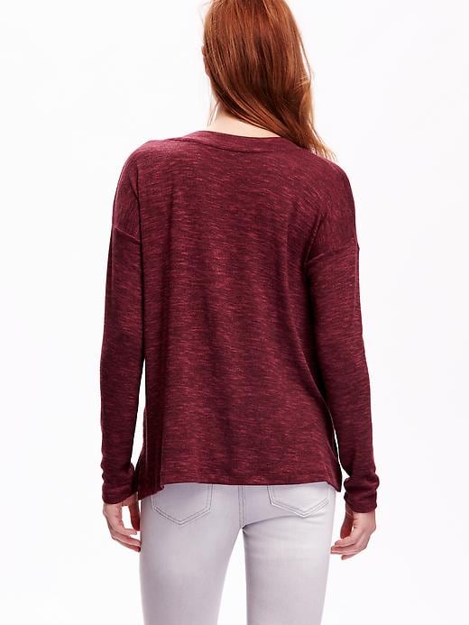 Image number 2 showing, Swing V-Neck Sweater-Knit Top for Women