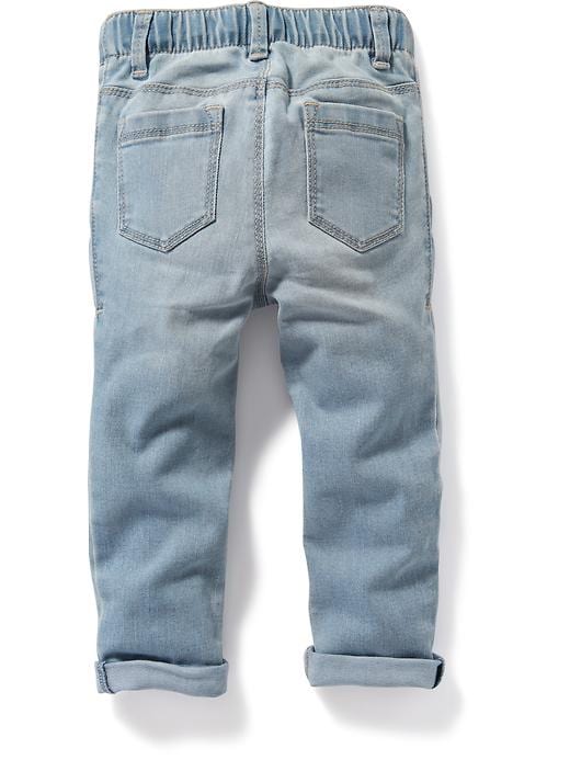 View large product image 2 of 2. Light-Wash Skinny Jeans for Toddler