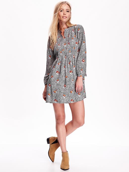 View large product image 1 of 1. Patterned Swing Dress