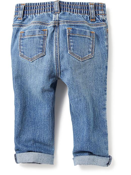 View large product image 2 of 2. Medium-Wash Skinny Jeans for Baby