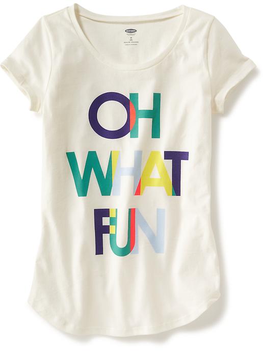 View large product image 1 of 1. Short-Sleeve Graphic Tee for Girls