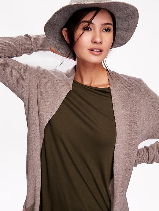 Image number 4 showing, Women's Long Open-Front Cardigan