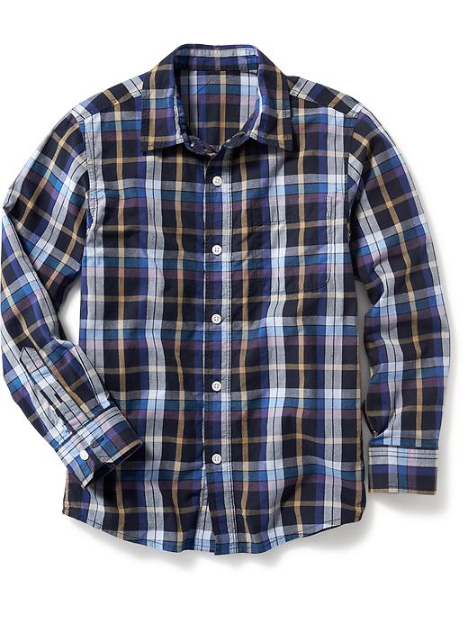 View large product image 1 of 1. Long-Sleeve Patterned Shirt