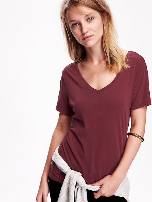 Image number 4 showing, Relaxed V-Neck Tee