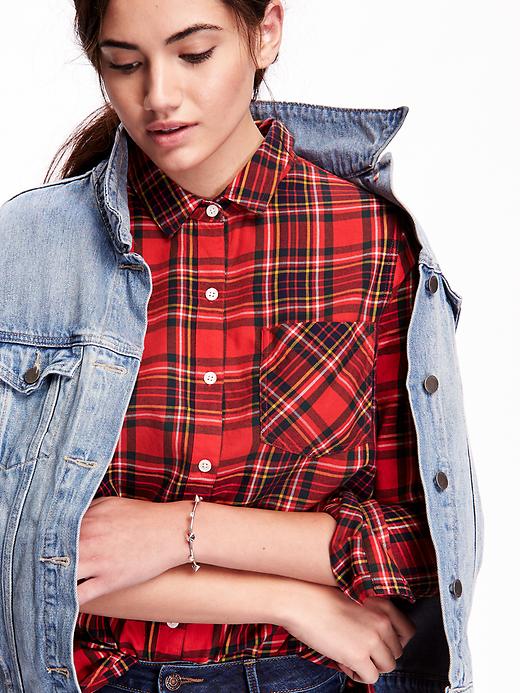 Image number 4 showing, Women's Classic Plaid Flannel Shirt