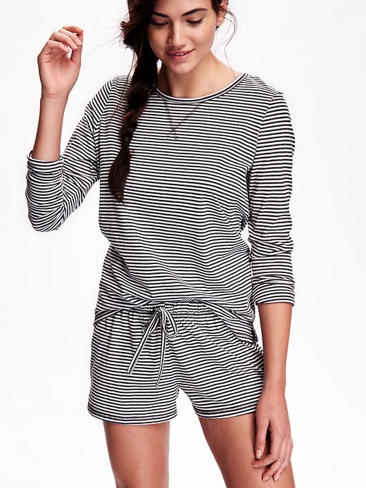 Image number 3 showing, 2-Piece Knit Shirt and Shorts Set
