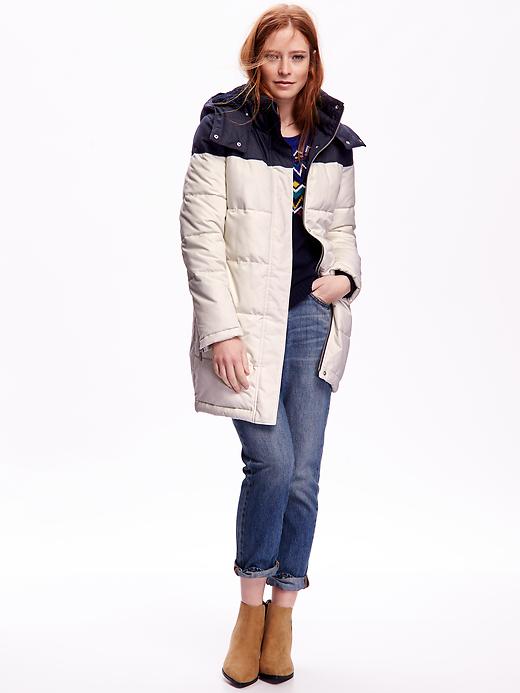 Image number 2 showing, Frost-Free Color Block Coat