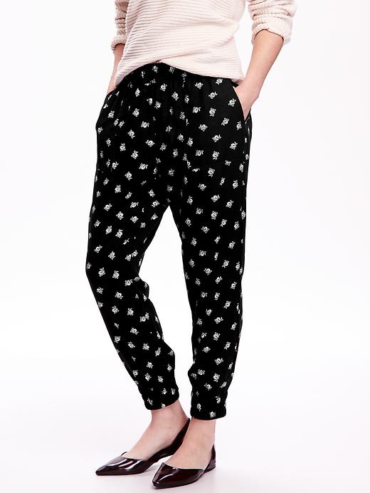 View large product image 1 of 2. Crepe Joggers