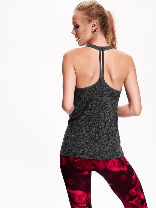 View large product image 1 of 2. Go-Dry Performance Burnout Racerback Tank for Women