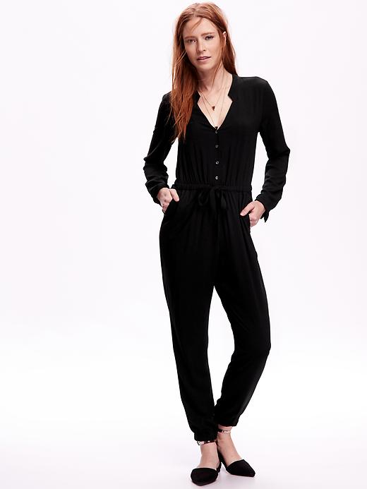 View large product image 1 of 1. Drawstring Jumpsuit for Women