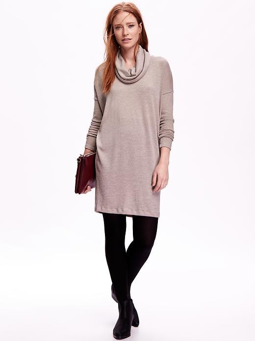 Image number 1 showing, Cowl-Neck Sweater Dress