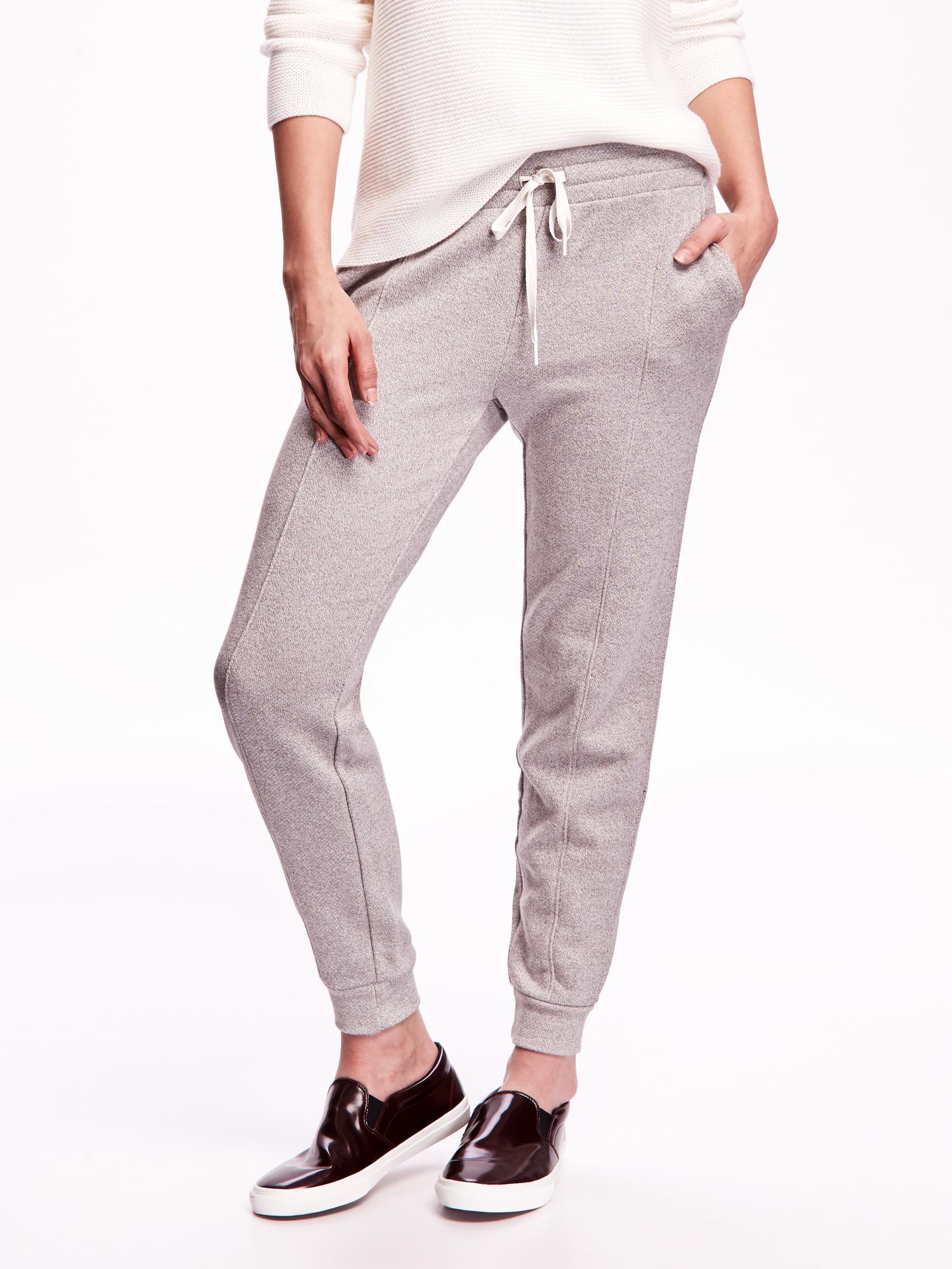 View large product image 1 of 2. Slouchy French-Terry Joggers