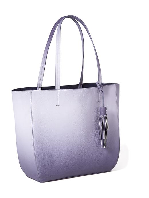 View large product image 1 of 1. Faux Pebble-Leather Tote