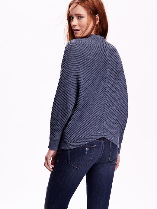 Image number 2 showing, Textured Open-Front Cocoon Cardigan for Women