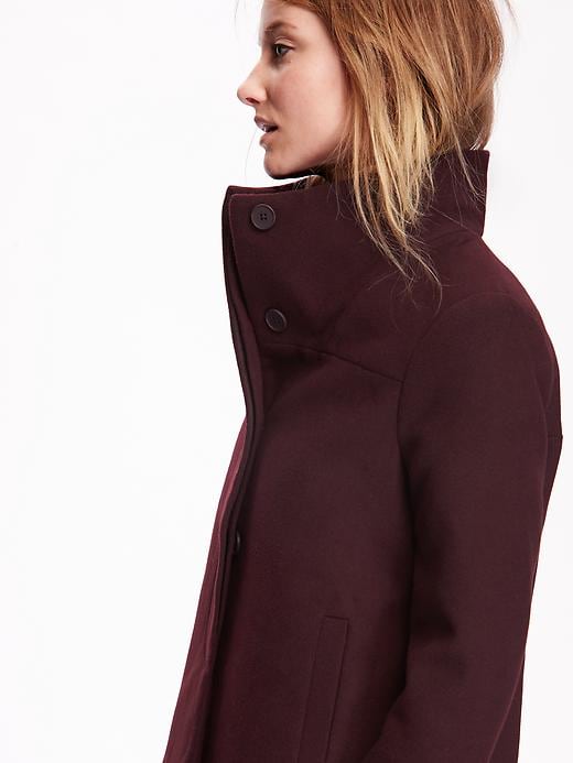 View large product image 2 of 2. Funnel-Neck Coat