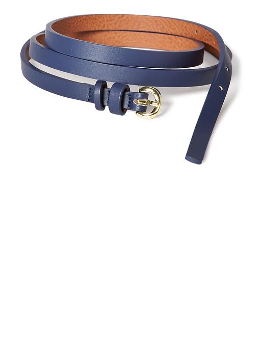 View large product image 1 of 1. Two-Tone Skinny Plus-Size Belt