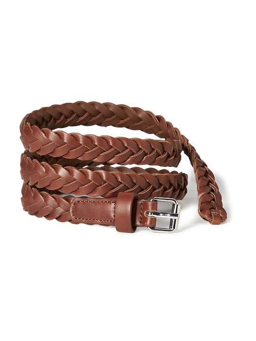View large product image 1 of 1. Skinny Braided Belt