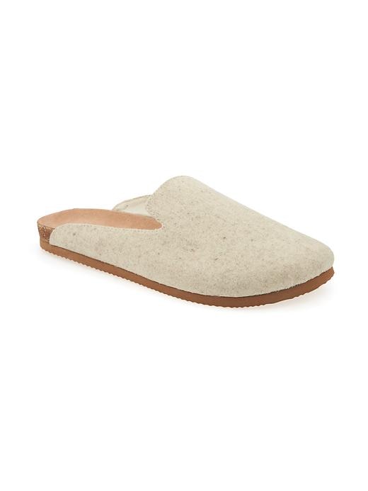 View large product image 1 of 1. Felt Slide Slippers