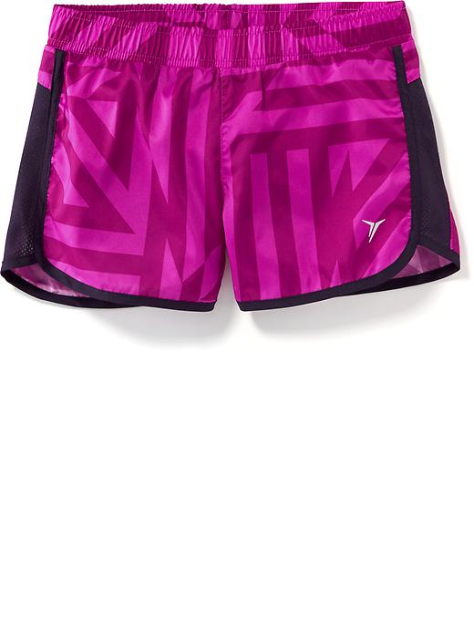 View large product image 1 of 1. Graphic-Print Running Shorts for Girls