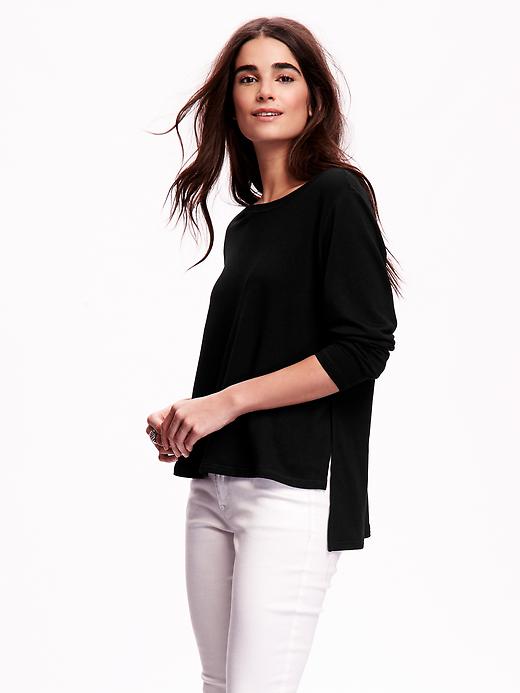 View large product image 1 of 1. Super-Soft Hi-Lo Top For Women
