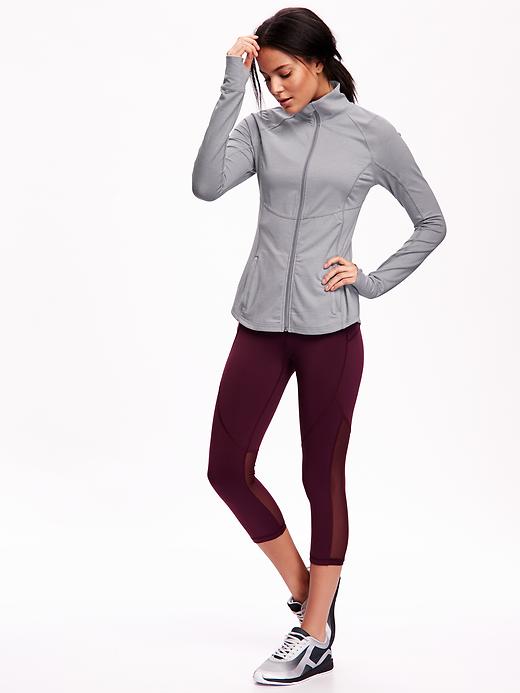Image number 3 showing, Compression Full-Zip Jacket for Women